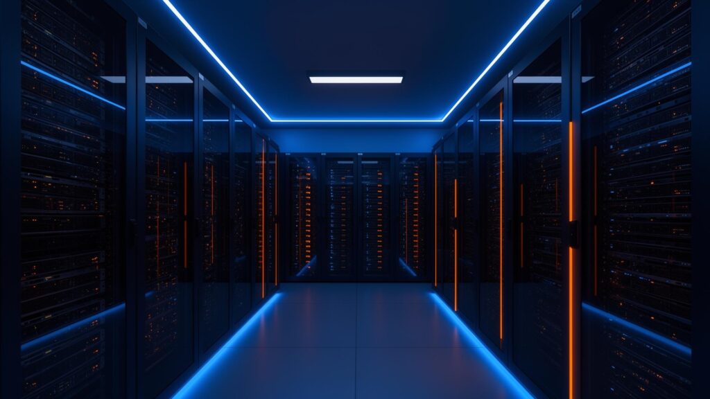 McLaut secure data center with server racks