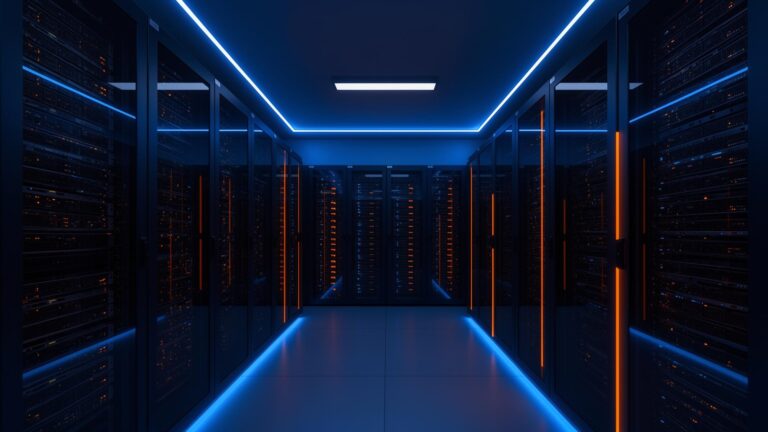 McLaut secure data center with server racks